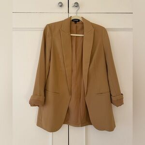 Express Camel Boyfriend Blazer (Size Small)